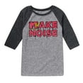 thumbnail image 1 of MTV Logo - Make Noise - Toddler And Youth Raglan Graphic T-Shirt, 1 of 4