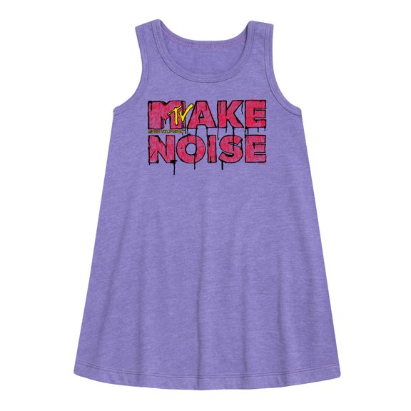 MTV Logo - Make Noise - Toddler and Youth Girls A-line Dress