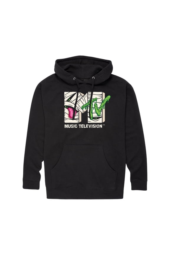 - Logo Mummy Monster  - Men's Pullover Hooded Fleece Sweatshirt