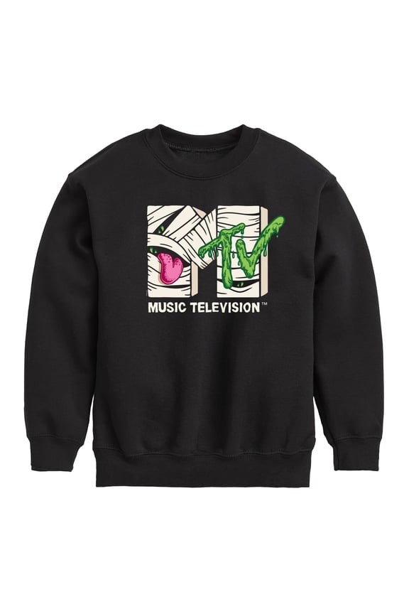 - Logo Mummy Monster  - Toddler & Youth Crewneck Fleece Sweatshirt