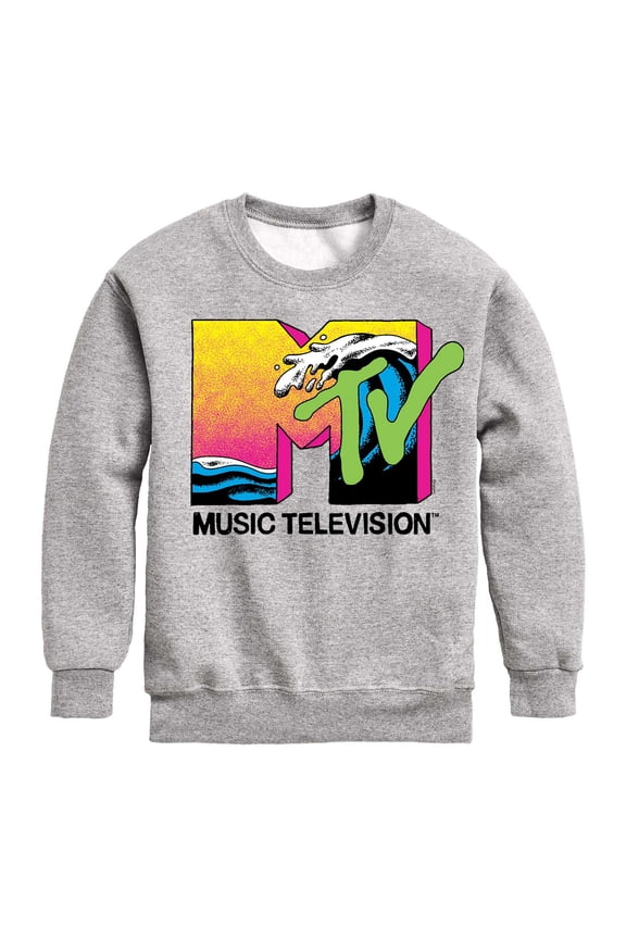 Logo - Ocean Wave - Toddler And Youth Crewneck Fleece Sweatshirt