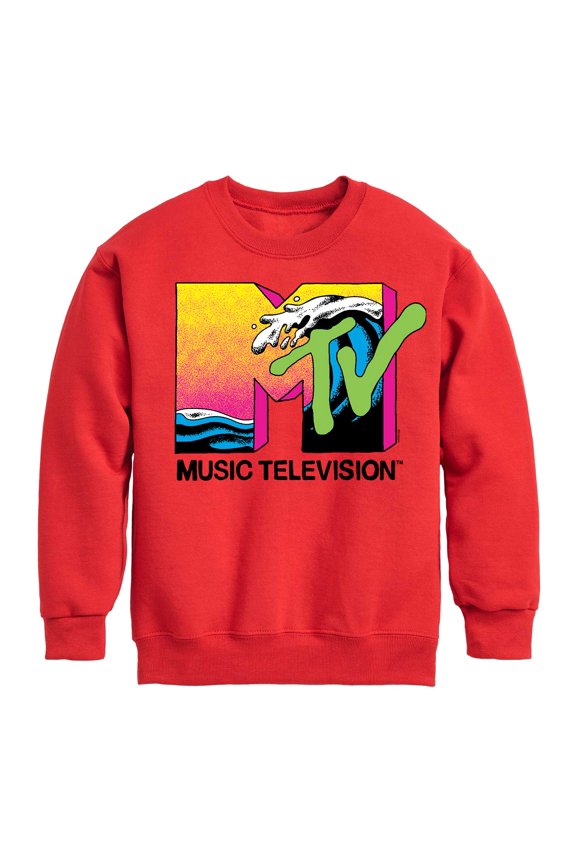 Logo - Ocean Wave - Toddler And Youth Crewneck Fleece Sweatshirt