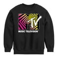 thumbnail image 1 of MTV Logo - Optical 80S - Toddler And Youth Crewneck Fleece Sweatshirt, 1 of 5