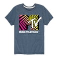 thumbnail image 1 of MTV Logo - Optical 80S - Toddler And Youth Short Sleeve Graphic T-Shirt, 1 of 5