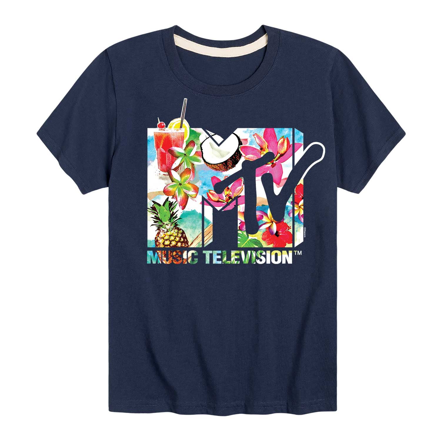 MTV Logo Pineapple Party Toddler And Youth Short Sleeve Graphic T — free download