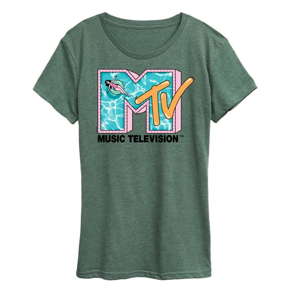 MTV - Logo Pink Pool -  Women's Short Sleeve Graphic T-Shirt
