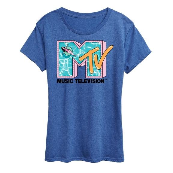 MTV - Logo Pink Pool -  Women's Short Sleeve Graphic T-Shirt