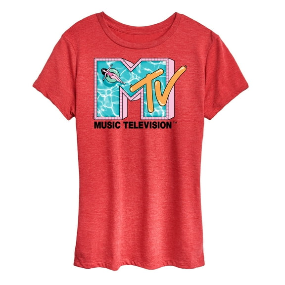 MTV - Logo Pink Pool -  Women's Short Sleeve Graphic T-Shirt