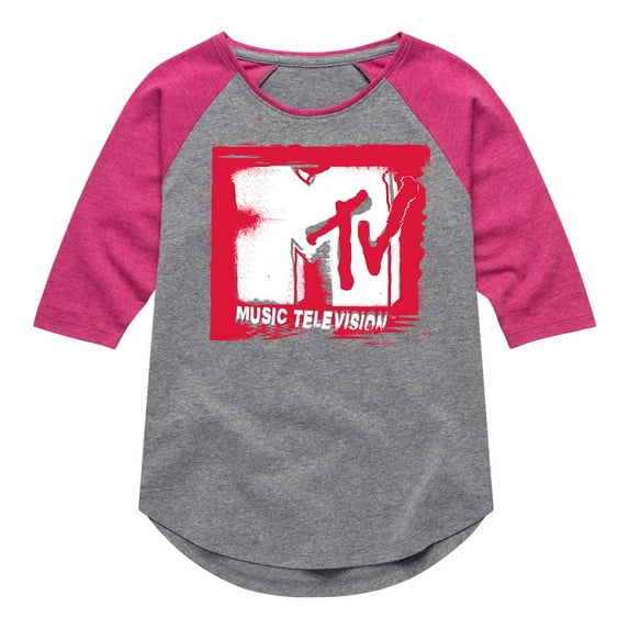 MTV Logo - Punk Poster - Toddler And Youth Girls Raglan Graphic T-Shirt