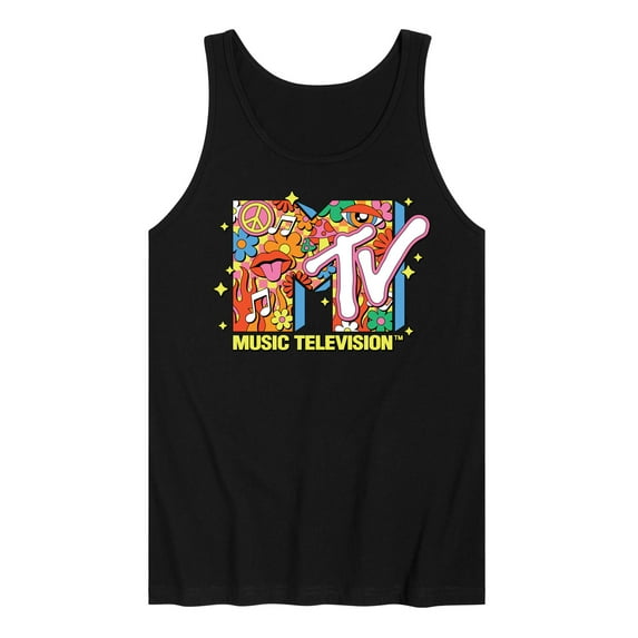 MTV - Logo Retro Collage - Men's Jersey Tank Top