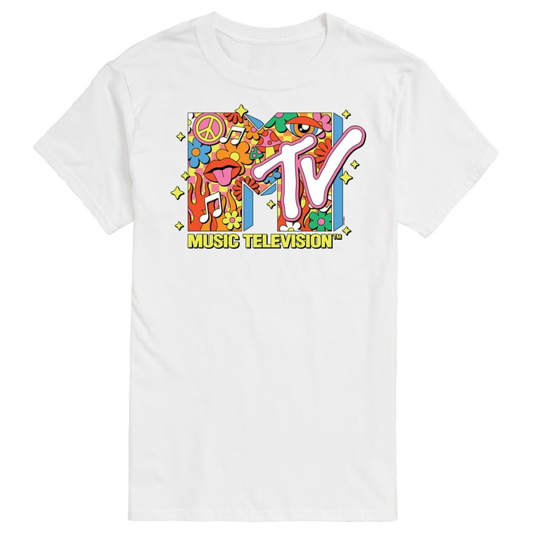MTV Logo Retro Collage Men's Short Sleeve Graphic T-Shirt