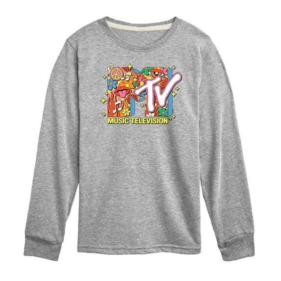 MTV - Logo Retro Collage - Toddler & Youth Long Sleeve Graphic T-Shirt