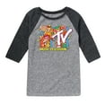 thumbnail image 1 of MTV - Logo Retro Collage - Toddler & Youth Raglan Graphic T-Shirt, 1 of 4