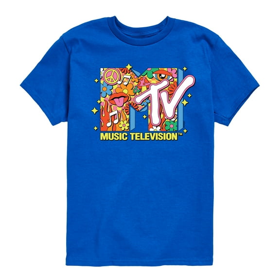 MTV - Logo Retro Collage - Toddler & Youth Short Sleeve Graphic T-Shirt
