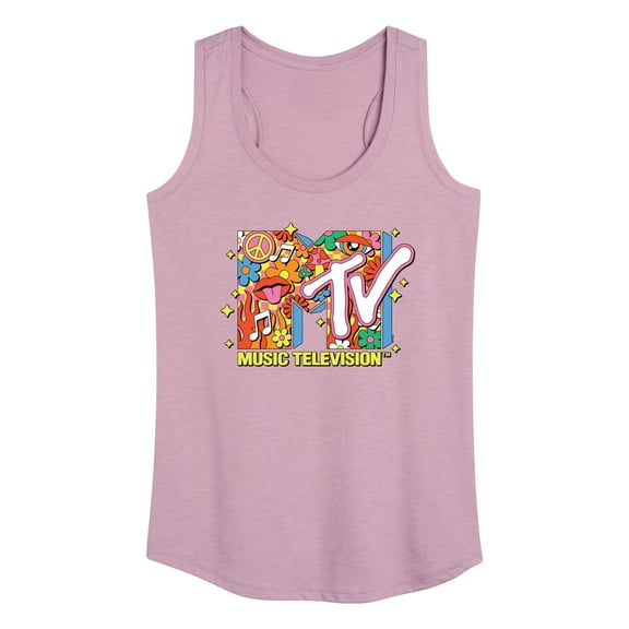 MTV - Logo Retro Collage - Women's Racerback Tank Top