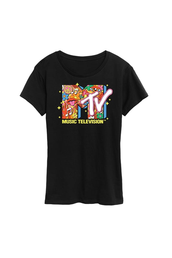 - Logo Retro Collage - Women's Short Sleeve Graphic T-Shirt