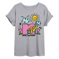 thumbnail image 1 of MTV Logo - Sketchy MTV - Juniors Oversized Graphic T-Shirt, 1 of 4