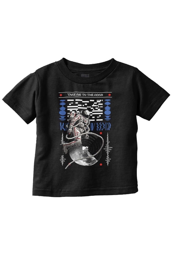 Logo Spaceman Take Me to the Moon Toddler Boy Girl T Shirt Infant Toddler Brisco Brands 6M