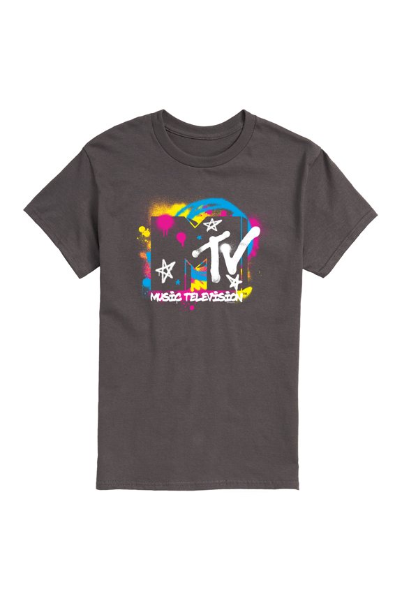 Logo - Spray Paint - Men's Short Sleeve Graphic T-Shirt