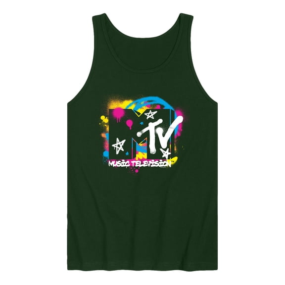 MTV Logo - Spray Paint - Men's Sleeveless Graphic Tank