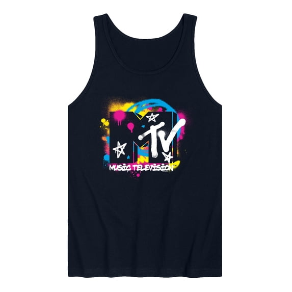 MTV Logo - Spray Paint - Men's Sleeveless Graphic Tank
