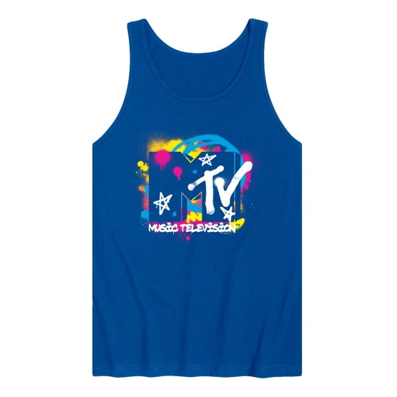 MTV Logo - Spray Paint - Men's Sleeveless Graphic Tank