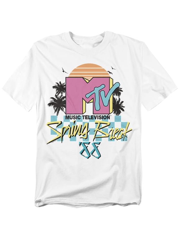 - Logo T-Shirt Spring Break Checkerboard Unisex Graphic Tee for Men & Women