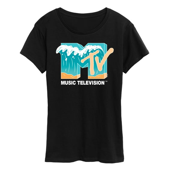 MTV - Logo Waves -  Women's Short Sleeve Graphic T-Shirt