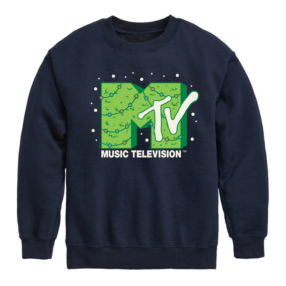 MTV - MTV Christmas Tree - Toddler & Youth Crewneck Fleece Sweatshirt