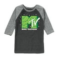thumbnail image 1 of MTV - MTV Christmas Tree - Toddler & Youth Raglan Graphic T-Shirt, 1 of 1