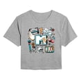 thumbnail image 1 of MTV - MTV Flash Tattoos - Juniors Cropped Graphic T-Shirt, 1 of 4