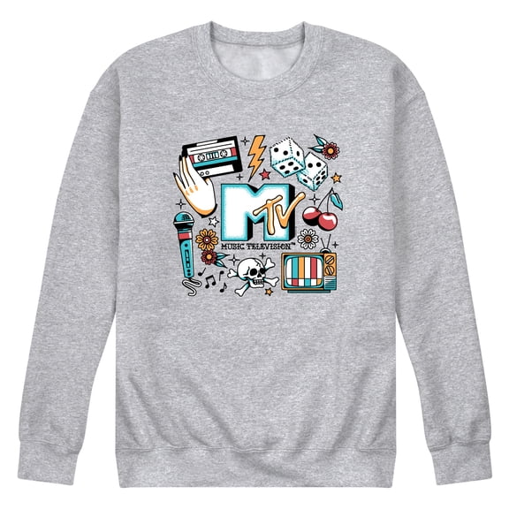 MTV - MTV Flash Tattoos - Men's Crew Fleece Sweatshirt