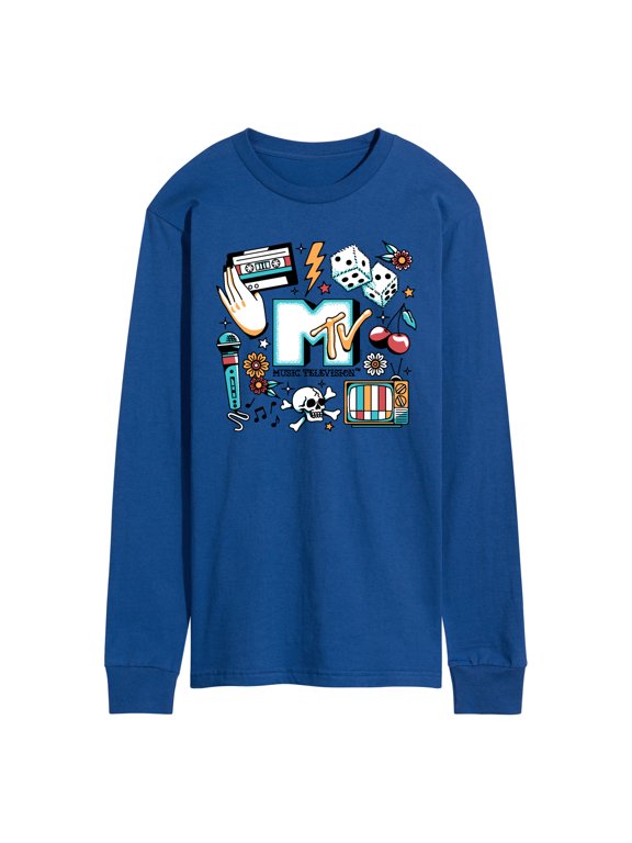 - MTV Flash Tattoos Men's Long Sleeve Graphic T-Shirt