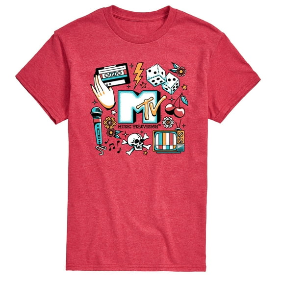 MTV - MTV Flash Tattoos - Men's Short Sleeve Graphic T-Shirt