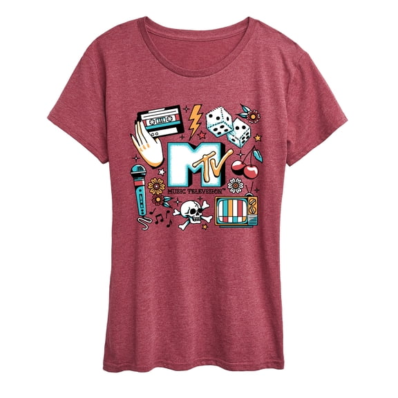 MTV - MTV Flash Tattoos - Women's Short Sleeve Graphic T-Shirt