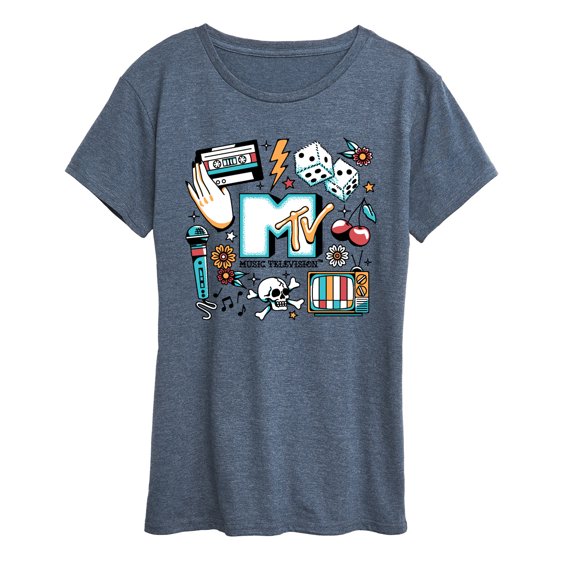 MTV - MTV Flash Tattoos - Women's Short Sleeve Graphic T-Shirt