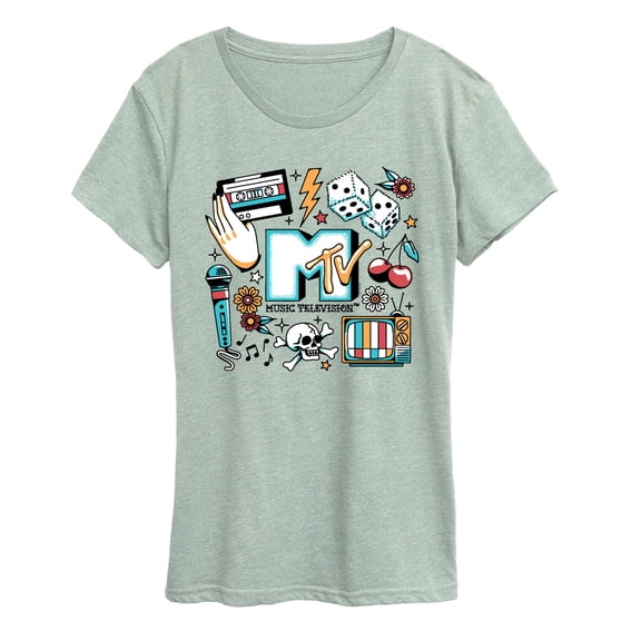 MTV - MTV Flash Tattoos - Women's Short Sleeve Graphic T-Shirt