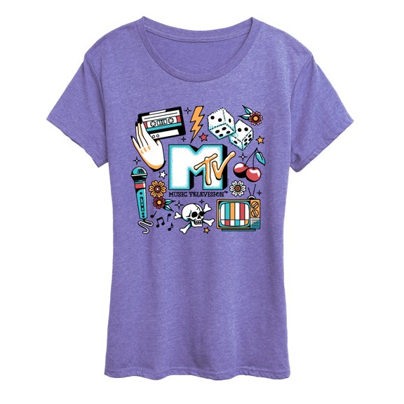 MTV - MTV Flash Tattoos - Women's Short Sleeve Graphic T-Shirt