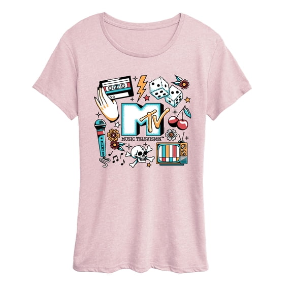 MTV - MTV Flash Tattoos - Women's Short Sleeve Graphic T-Shirt