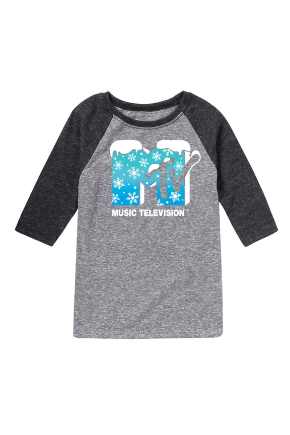 - MTV Snowflakes - Toddler & Youth Raglan Graphic T-Shirt