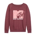 thumbnail image 1 of MTV - Memphis Print MTV Logo - Women's Lightweight French Terry Long Sleeve Shirt, 1 of 4