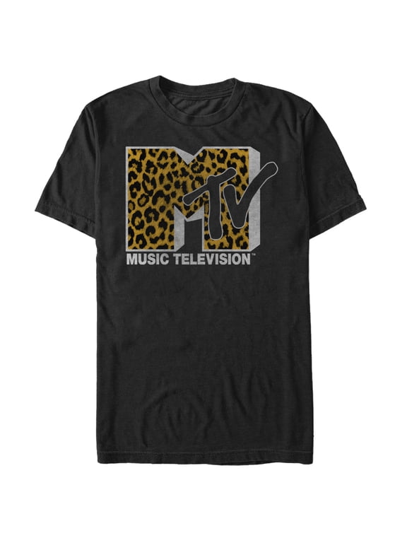 Men's Cheetah Print Logo T-Shirt