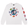 thumbnail image 1 of MTV Mens Long Sleeve Shirt, Graphic MTV Flags Logo Shirt White MTV Flag – L, 1 of 5