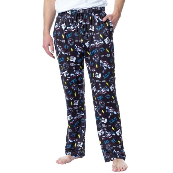 MTV Mens' Music Television Moonman '80s Logo Sleep Pajama Pants
