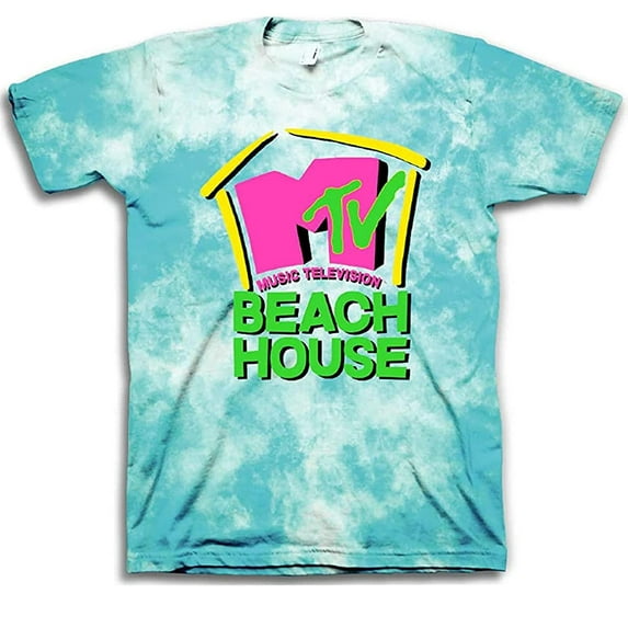 MTV Mens Tie Dye Shirt - #TBT Mens 1980's Clothing - I Want My T-Shirt