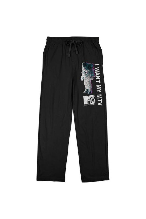 MTV Moon Man I Want My MTV Moon Man Men's Sleep Pajama Pants-Medium