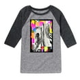 thumbnail image 1 of MTV Moon Person - Geo Collage - Toddler And Youth Raglan Graphic T-Shirt, 1 of 3