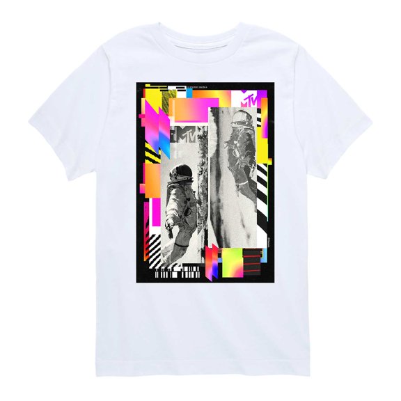 MTV Moon Person - Geo Collage - Toddler And Youth Short Sleeve Graphic T-Shirt