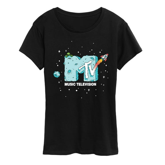 MTV - Moon Rocket  - Women's Short Sleeve Graphic T-Shirt