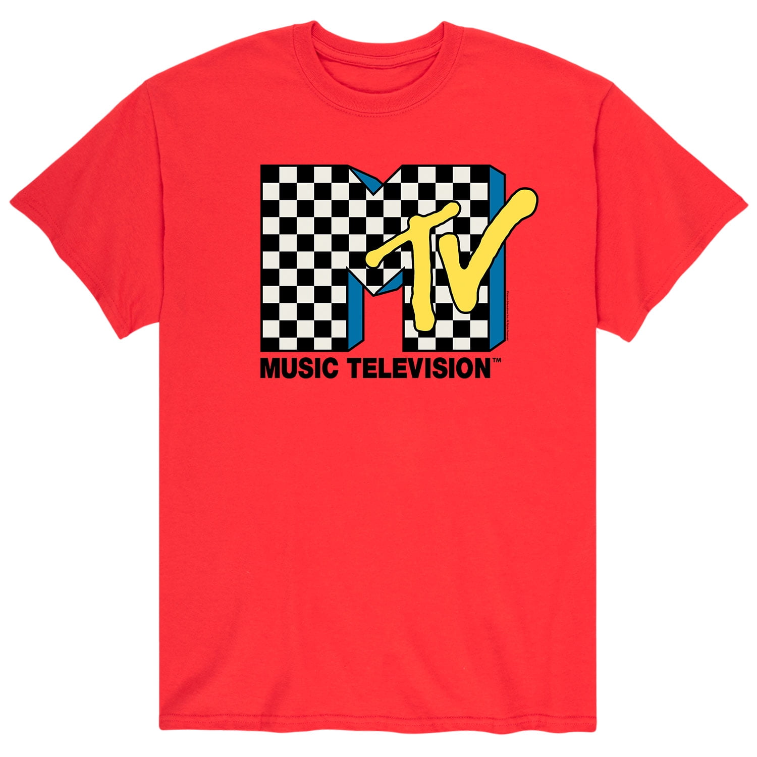 MTV Mtv Checker Logo Men's Short Sleeve Graphic TShirt — free download